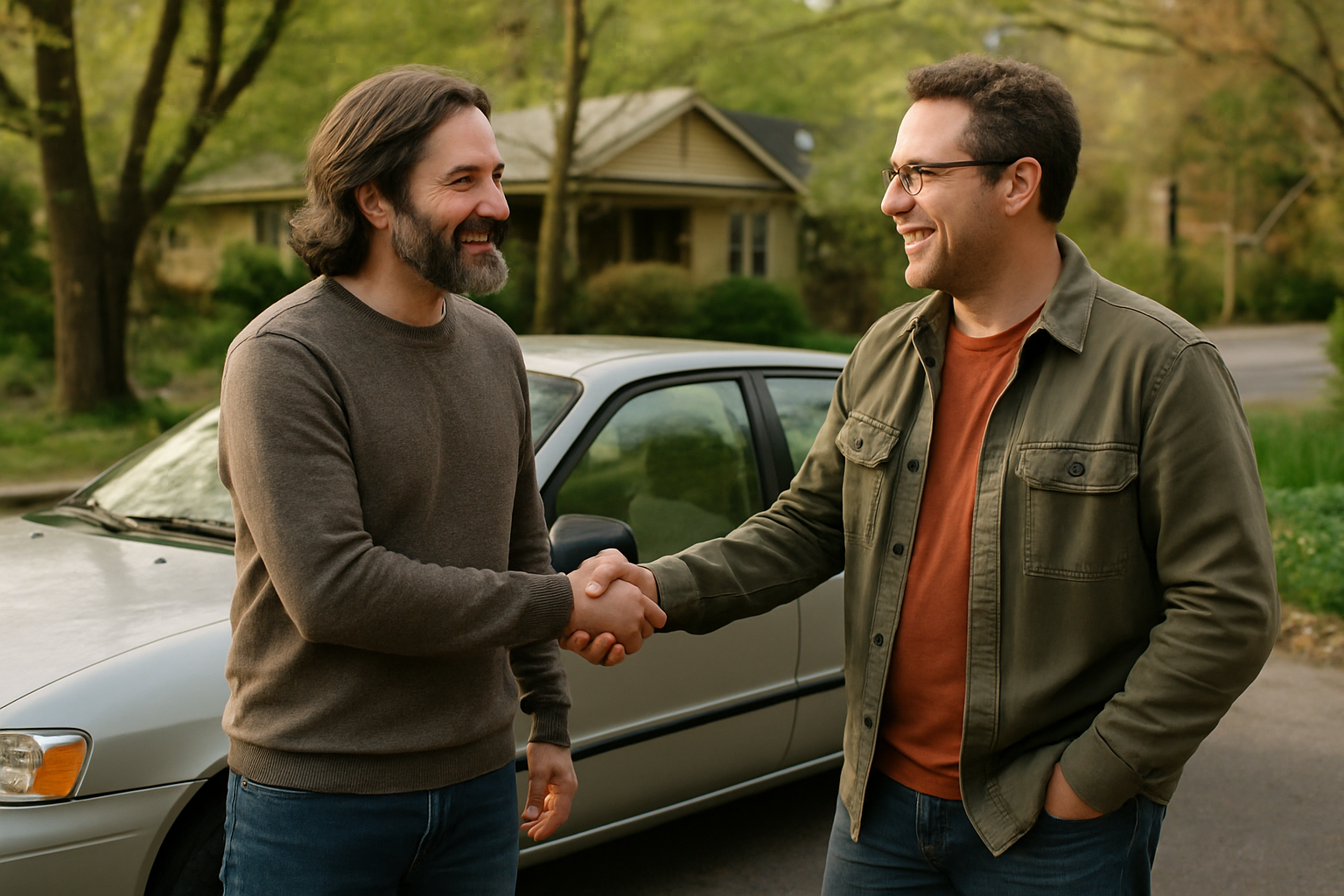 Vehicle donation moment in Asheville